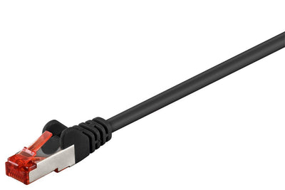 Goobay Network Cable CAT.6 10.0M Black S / FTP 2x RJ45, Lsoh, Cu — image 1