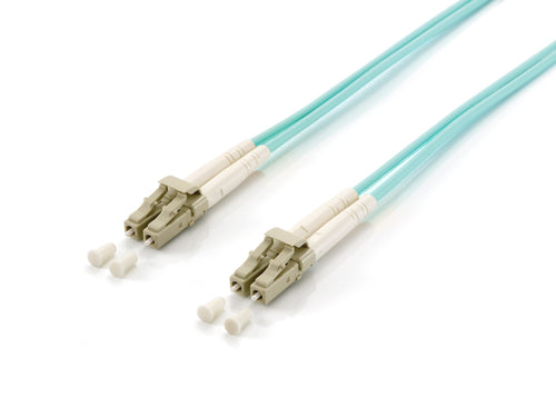 Equip Network Cable Lc-lc 25.00M Multimode Duplex OM3 Turquesa — image 1