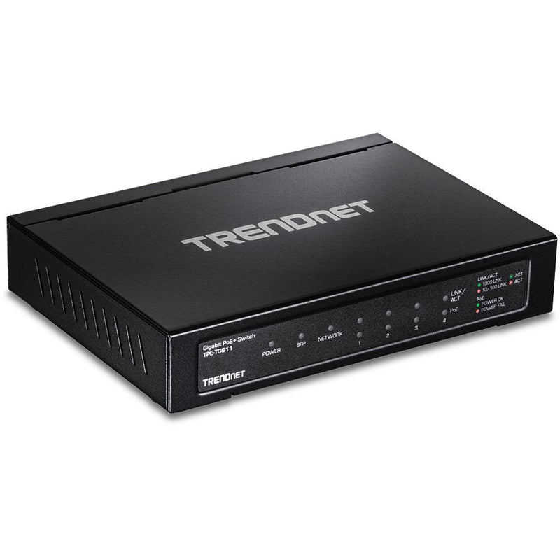 Trendnet Switch 6 Port Gbit PoE + 65W Metall TPE-TG611