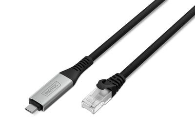 USB Cable -c - RJ45 CAT.6A S/FTP, 1 Gbit/S, 3M USB 3.2 GEN1, Cover Lszh — image 1