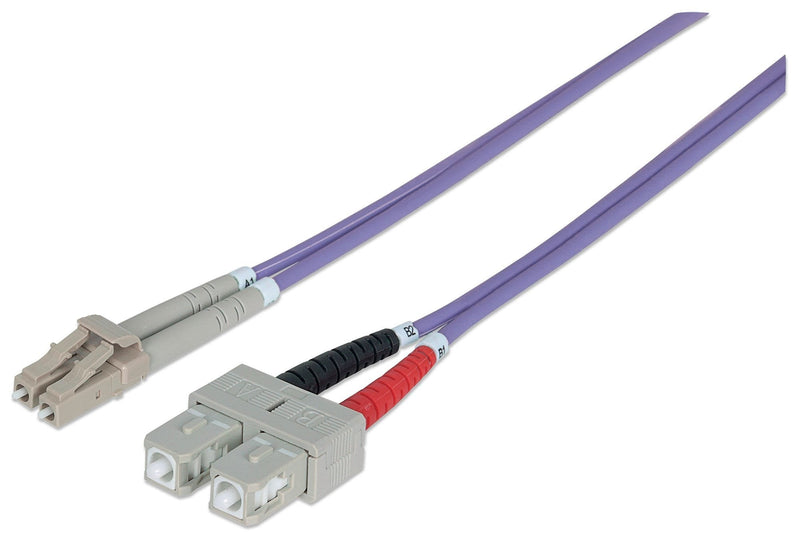 Intellinet 751056 Cable Fibre Optic 5M OM4 Lc Sc Violet