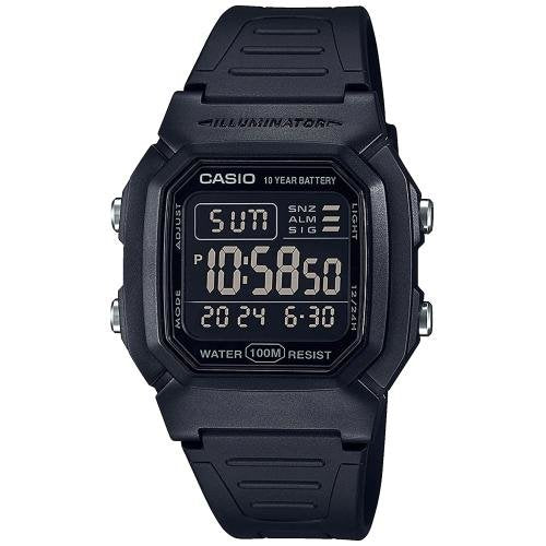 Casio W-800H-1BVES Watch Band Masculino Cuarzo Black