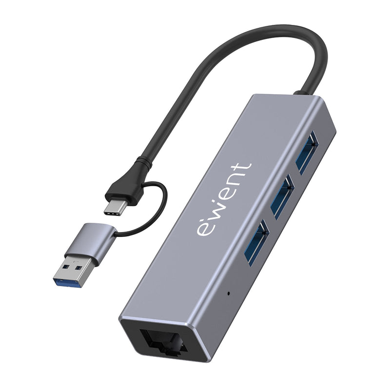 Ewent Hub EW1159 USB 3 Ports 3.1 + 1 P.gig Usb-c-a
