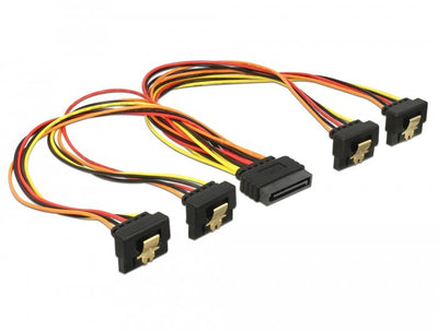 Cable SATA 15 Pin Power Connector Male With Función Enclavamiento SATA 15 Pin Power Connector Female 4 X Abajo — image 1