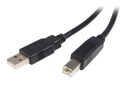 StarTech USB Cable 2.0A/B Printer 3M Black USB2HAB3M — image 1