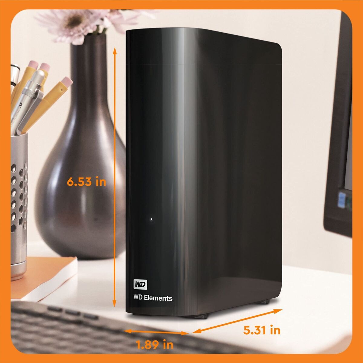 Western Digital External Hard Drive Western Digital Elements Desktop Black 22 Tb