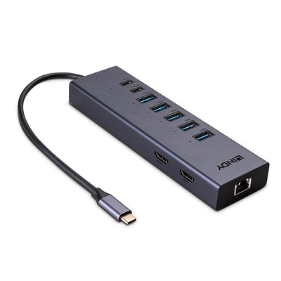 Lindy Dm-mini Duo, USB C Laptop Mini Dock 2X 4K HDMI — image 1
