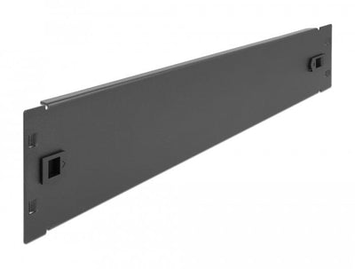 Delock 66579 Cover Ciega Without Tools Gabinete Network 2U Black 19? — image 1