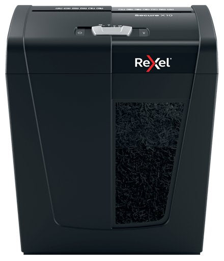 Rexel Secure X10 Paper Shredder Paper Corte Particulas - Destruye Up To 10 Hojas - 18L