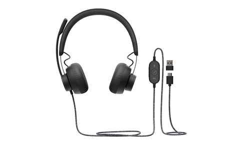 Logitech Headphones Zone Wired/ With Microphone/ USB/ Black 981-000875 — image 1