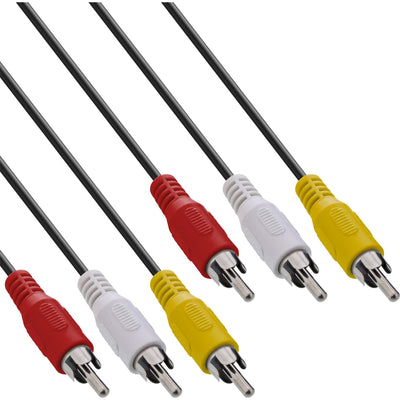 Inline Av Cable 3X Rca Male a Male 2M — image 1