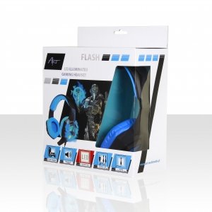 Art Headphones Sla Flash Gaming With Microphone Illuminate