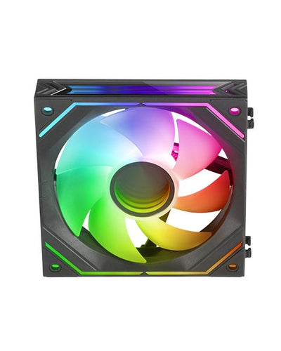 Mars Gaming Fan Internal Arg Dinamico Mf-linkfinity Black Modulares PWM 120MM 360º Fan And Frame Iluminado ARG — image 1