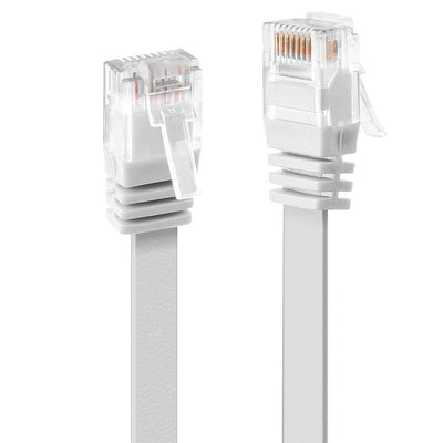 Lindy U/UTP Flat Patchcord CAT.6. Cu. White. 3.0M — image 1
