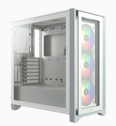Corsair PC Case Icue 4000X RGB Tempered Glass White CC-9011205-WW Corsair Icue 4000X Rgb, Midi Tower, PC, Plas — image 1