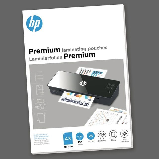 HP Bags Plamificadoras Premium A3 250 Micras 25X