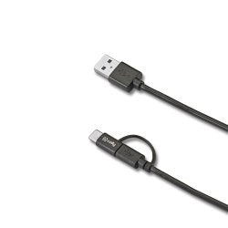 Celly Usbcmicro USB Cable USB a USB C/Micro-usb B Black — image 1