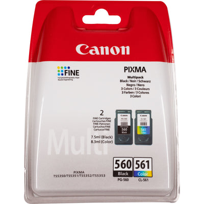 Canon Genuine Ink PG-560 + CL-561 Multipack Black Tricolor — image 1