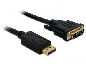 Delock Cable DisplayPort a DVI-d (24 + 1) 2M Black 82591 — image 1