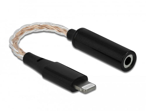Delock Audio Adapter 8 Pin Lightning™ Connector Male Dac 24 Bit 48KHZ Hi-res a 3,5MM 4 Pin Connector Jack Fema — image 1