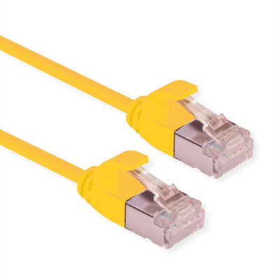 Roline U FTP Datacenter Network Cable CAT.6A (class Ea), Lsoh, Slim, Yellow 0,3M — image 1