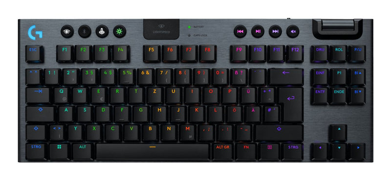 Logitech G G915 X Lightspeed Keyboard Set USB + RF Wireless + Bluetooth QWERTY Internacional Ee.uu. Black