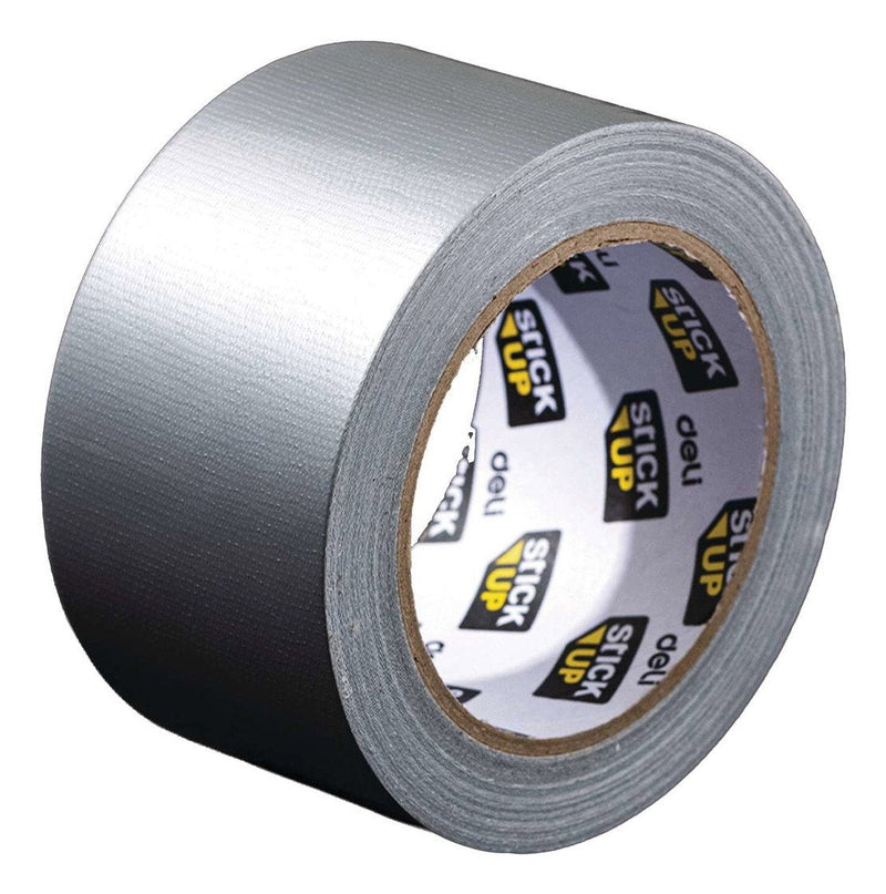 Deli Tape Adhesiva Fabric 48MM X 20M, Silver