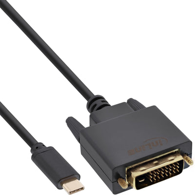 Inline Cable , USB Type-c Male a DVI Male (modo DP Alt), Black 1M — image 1