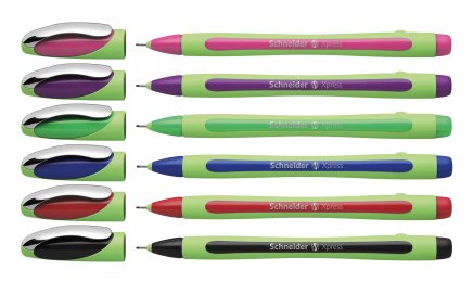 Schneider Xpress - Set Of 6 Markers Punta Fina Ink Indeleble, Thickness Trazo 0,8MM, Fabricado Alemania), — image 1