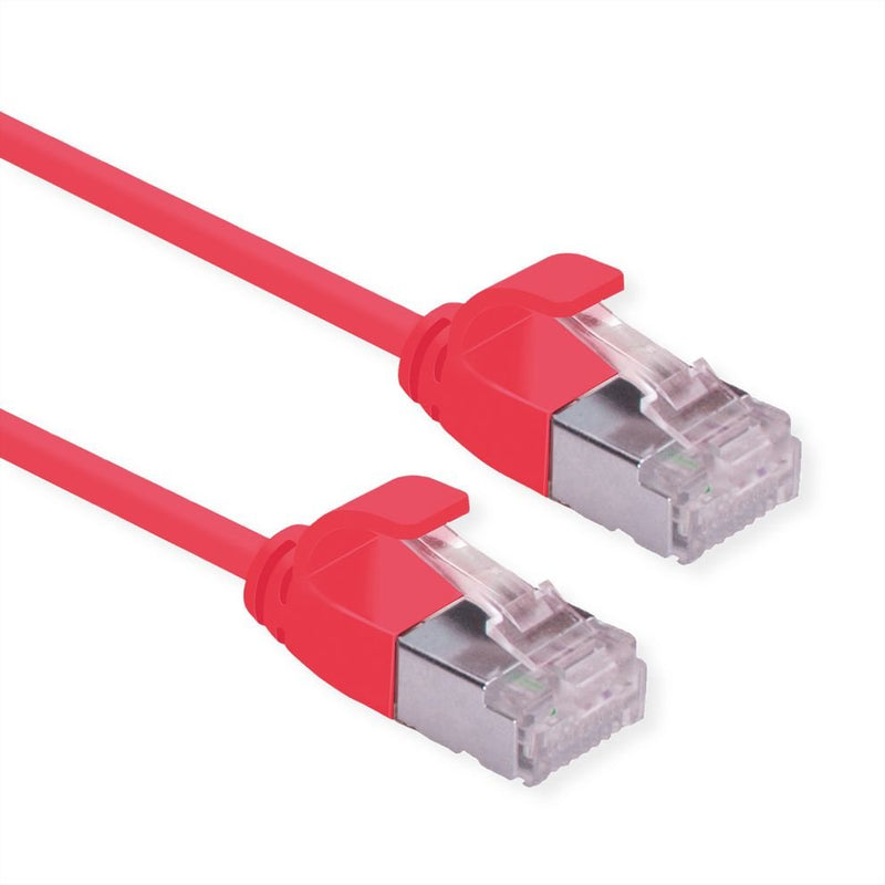 Roline Verde U FTP Network Cable CAT.6A (class Ea), Lsoh, Slim, Rojo 1,5M