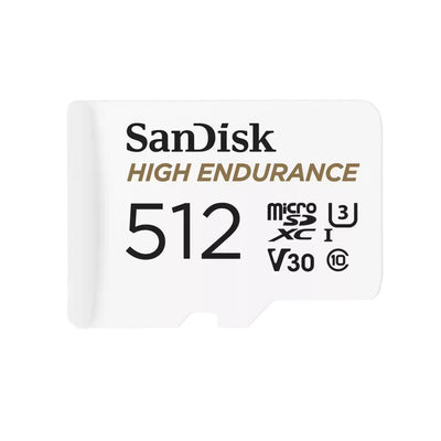 Sandisk High Endurance Microsdxc 512GB - + SD Adapter Up To 20K Hours Ful — image 1