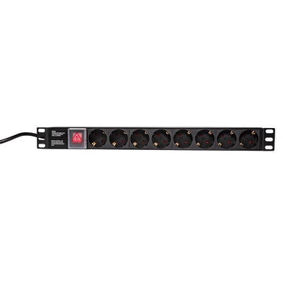 Logilink PDU8C01 Unit Distribución Energía (pdu) 1U Black 8 Salidas AC — image 1