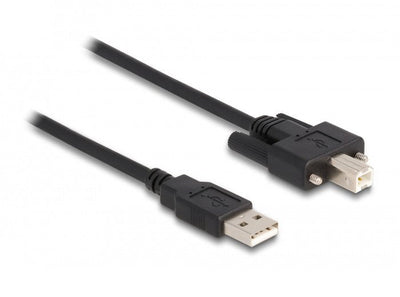 Delock Cable USB 2.0 Typ-a Plug Zu Typ-b Plug With Screws 1M — image 1