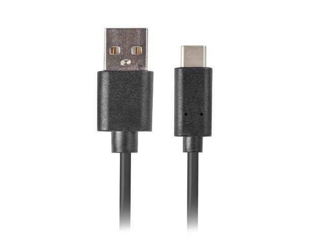 Lanberg USB Cable CA-USBO-20CU-0018-BK Connectors USB-A a USB Type-c Qc 3.0 1.8M Black