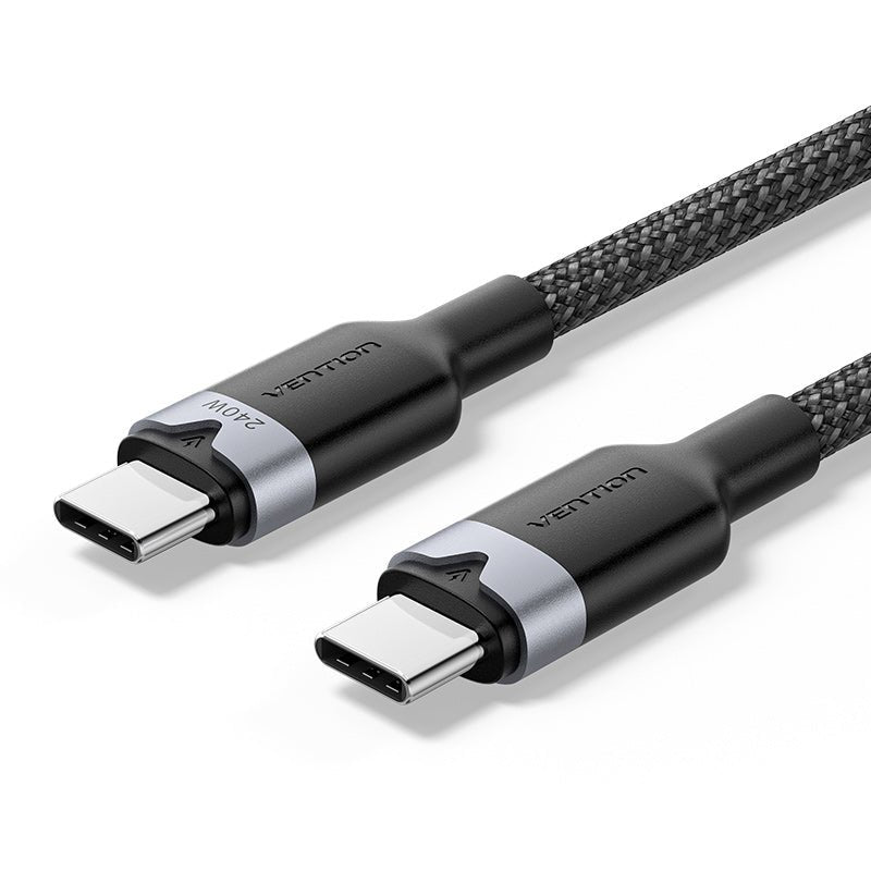 Vention USB Cable -c Do USB-C 2.0 PD 3.1 5A 240W 1M Black