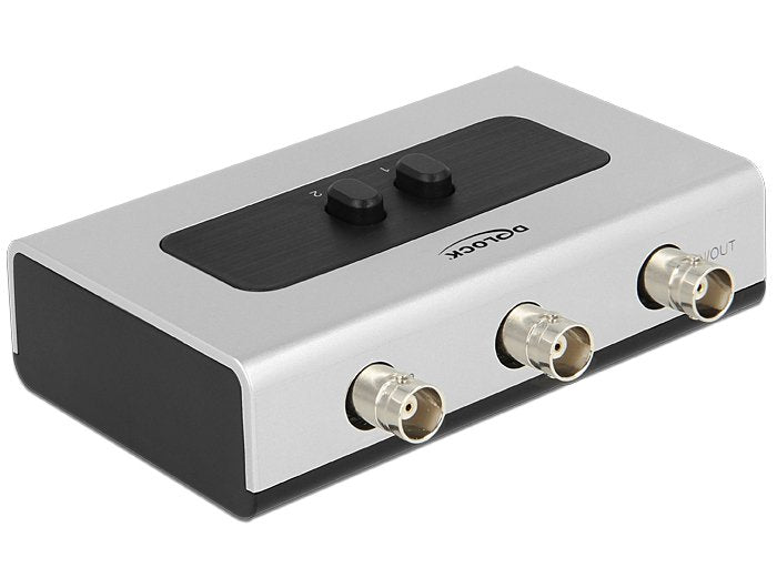 Delock Conmutador BNC 2 Entradas - 1 Output Bidireccional