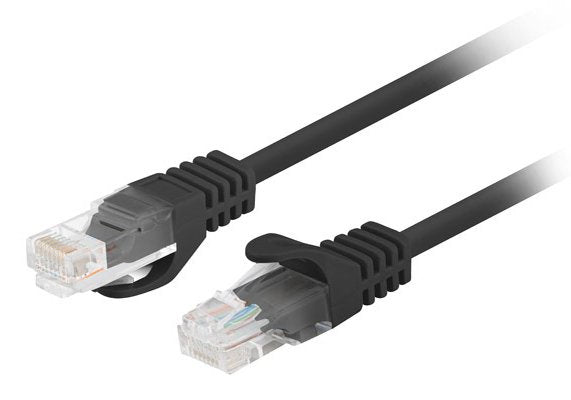 Lanberg Network Cable CAT.6 UTP 0.5M Negro 10-PACK