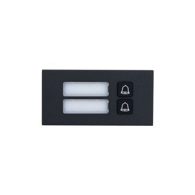 Dahua VTO4202FB-MB2 Estación Outdoor Modular Video Doorbell IP With 2 Buttons Series VTO4202FB-X. Colour Black — image 1