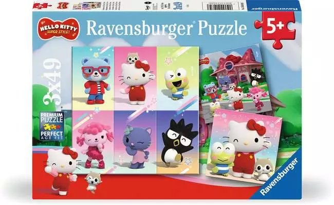Puzzle Hello Kitty - Hello Kitty And Friends 3X49PZS