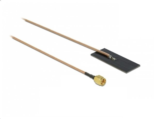 Delock WLAN 802.11 AC Ax a H B G N Antenna Sma Connector Male 0.5-1.2DBI RG-178 1M Pcb Intern Assembly Adhesiv
