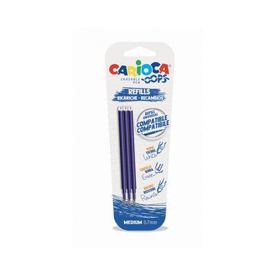 Carioca Spare Part Pen Oops Borrable Blue - Blister 3 — image 1