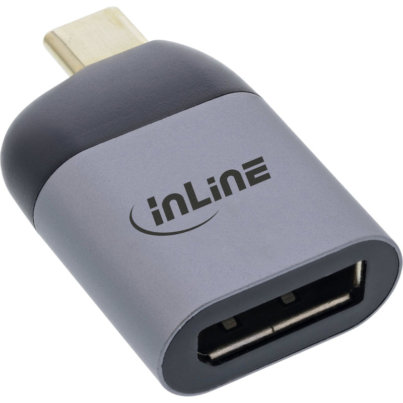 Inline Adapter USB , USB Type-c Male a DisplayPort Female (modo Alternativo Dp), 8K a 60 HZ