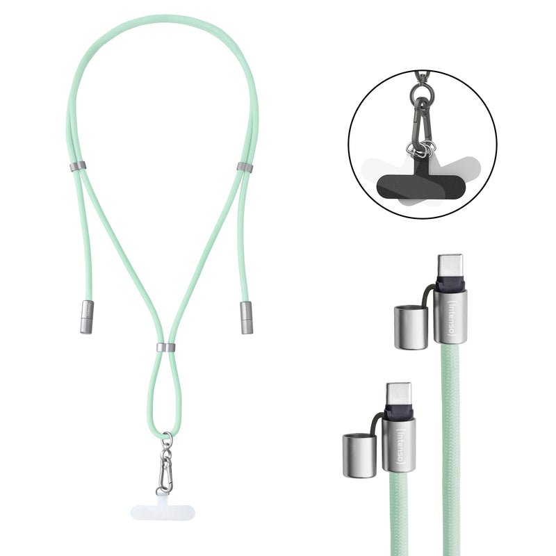Intenso USB Cable -c To USB-C 1.65M/Lanyard Green 7991007