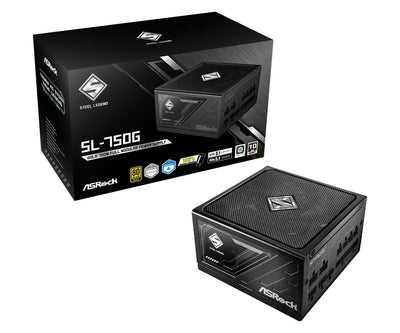Asrock Power Supply Power Meel Legend SL-750G 750W ATX 80 + Gold Bk Retail — image 1