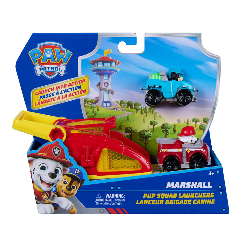 Spin Master Paw Patrol - Pup Squad Launcher With Vehículos Marshall And Rex, Vehículo Toy 6074784