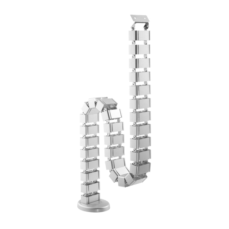 Inline Pasacables Flexible Escritorios Regulables Height 4 Compartimentos, 68X36MM Max. 1,28M, Grey