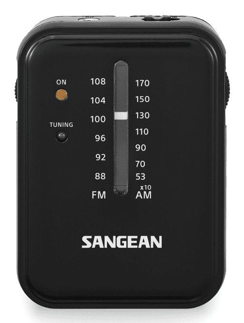 Sangean SR-32 Black Radio Bolsillo Fm/Am Speaker Integrado Jack And Strap — image 1