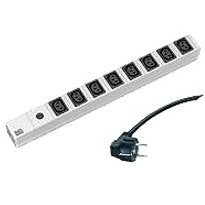 Bachmann 333.408 Unit Distribución Energía (pdu) 1U Black Grey Silver 8 Salidas AC