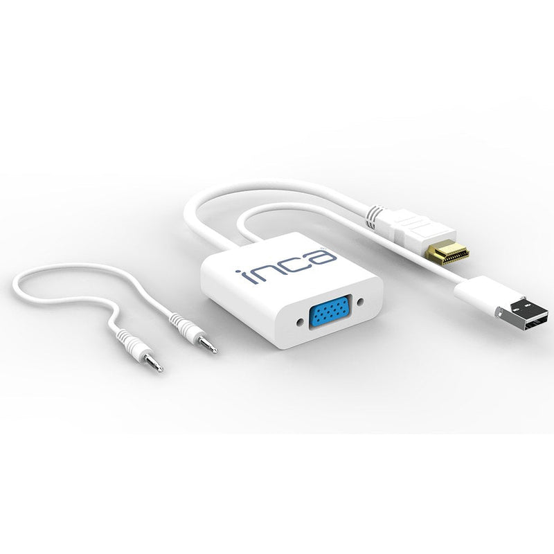 Inca IVTH-01 Adapter Convertidor VGA a HDMI USB Audio Macho-hembra HDMI