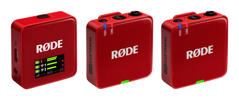 Rode Micrófonos Inalámbrico Go (gen 3), Micrófono Rojo WIGOGEN3RED